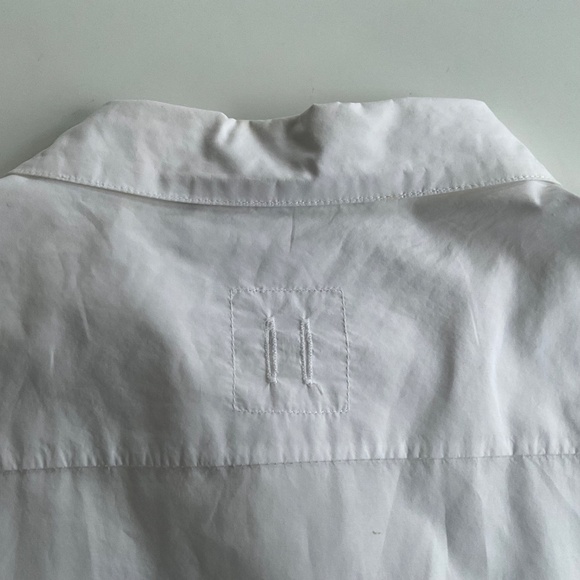 Hannes Roether Avant Garde Shirt 2XL White Button Up Cotton Crinkle Thin Summer - Picture 9 of 11